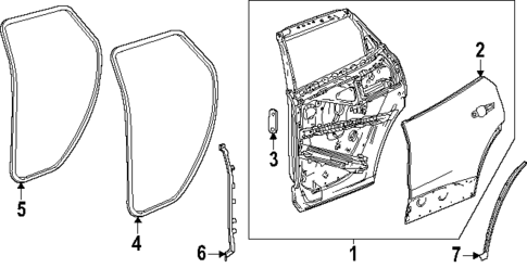 Door & Components for 2025 Cadillac OPTIQ #1