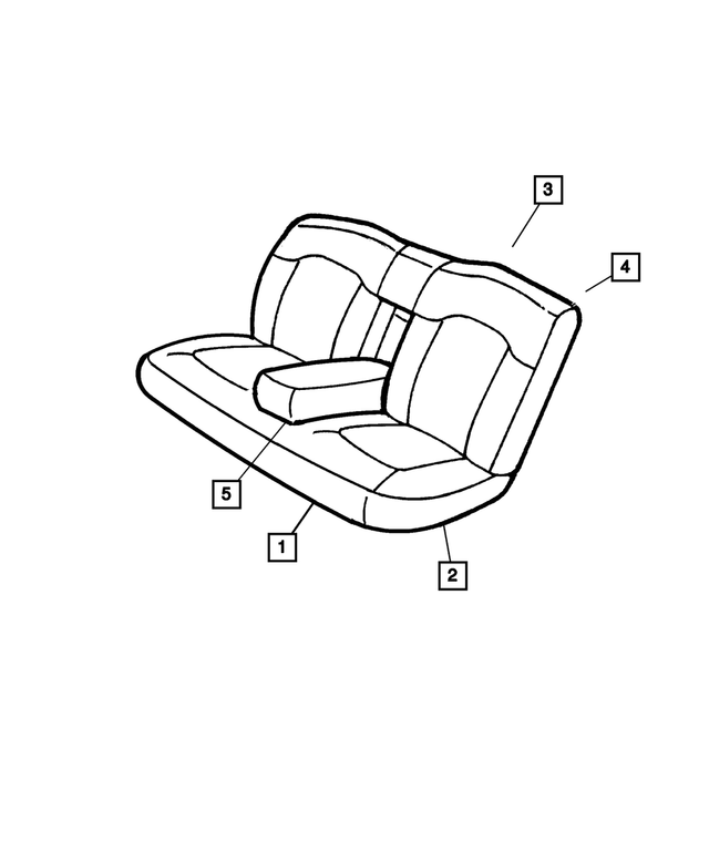 ZA641T5AA - Interior Trim: Rear Seat Armrest for Mopar Image