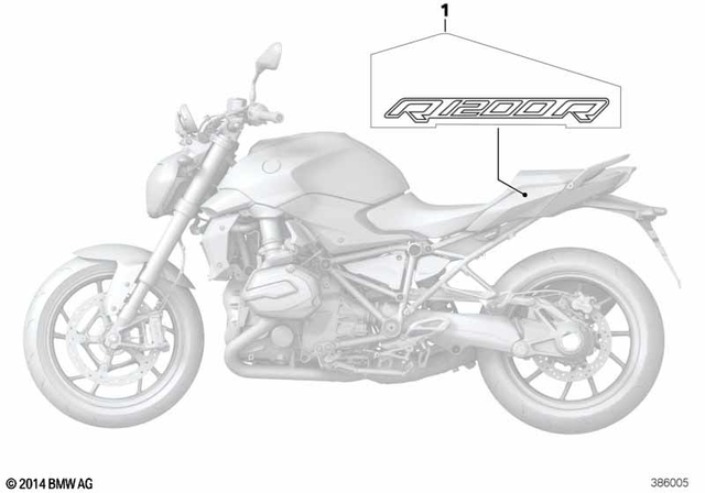 51148554361 - Body Equipment: Lettering Left -  for BMW-Motorrad Image