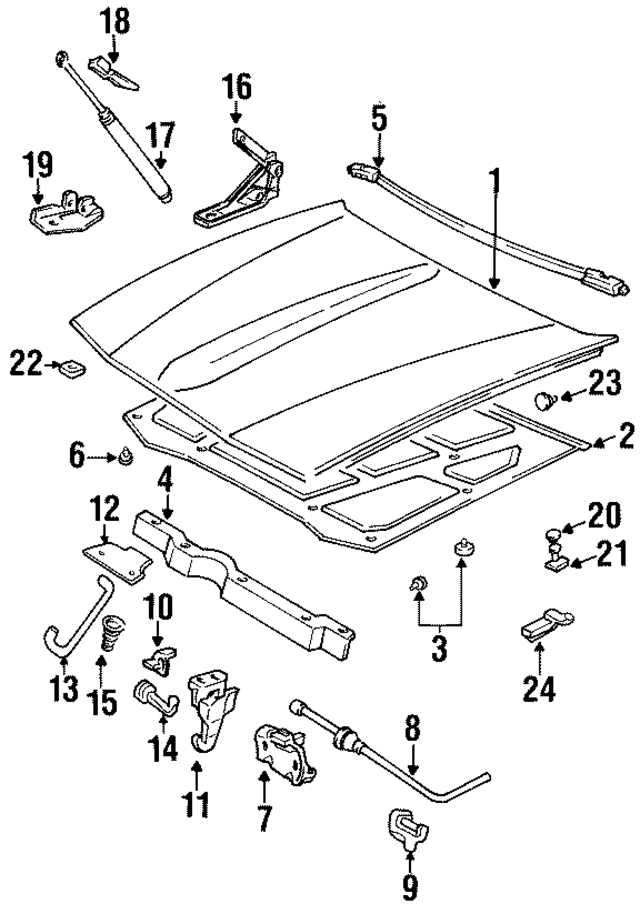 25662000 - : Handle Rod Holder for GM Image