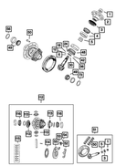 68401159AA - Rear Axle; Dana 220 MM; Differential and Drive Line: Differential Side Bearing Kit for Jeep: Gladiator, Wrangler Image