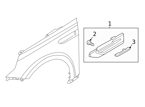 Exterior Trim - Fender for 2016 Kia Optima #0