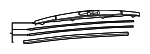 8514312830 - Body: Wiper Blade for Toyota Image