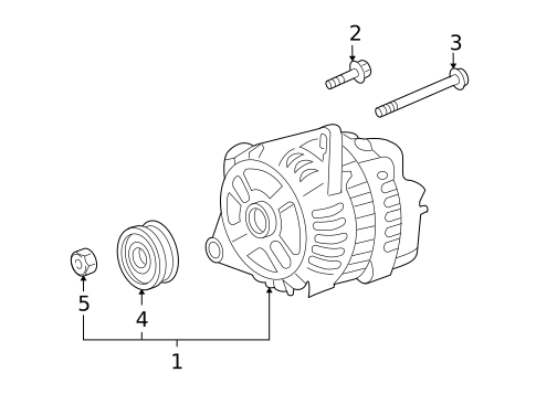 Alternator for 2010 Mazda CX-9 #1