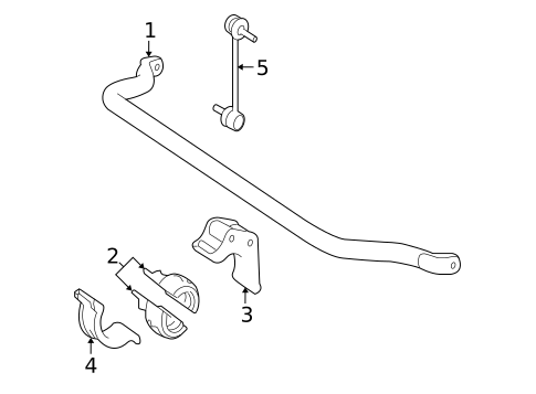 Stabilizer Bar & Components for 2008 Mercedes-Benz GL550 #0