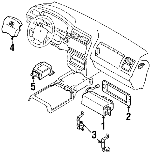 8972922506 - : Steering Wheel Air Bag for Honda Image