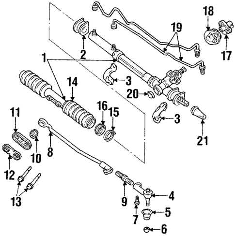 Steering Gear & Linkage for 1995 Pontiac Grand Am #0