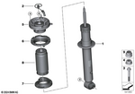 33507889559 - : Shock Absorber, Rear for BMW Image
