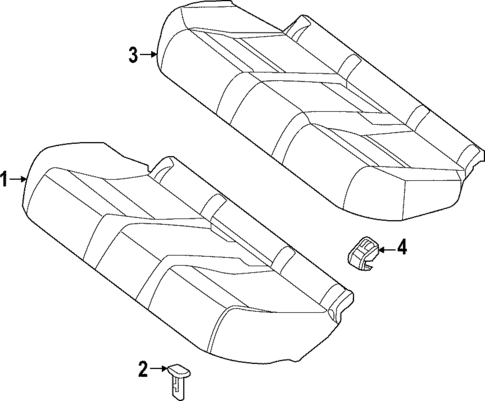 Rear Seat Components for 2025 Mercedes-Benz C43 AMG #1