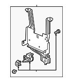 36801TYRA11 - Electrical: Mount Bracket for Acura Image