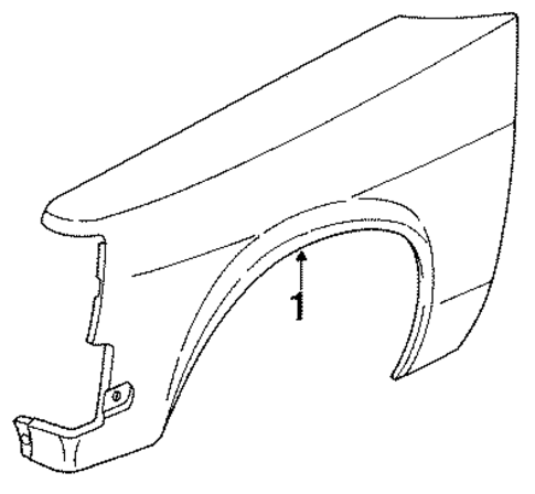 Fender for 1984 Isuzu I-Mark #0