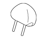 887001E000MFZ - Body: Headrest for Hyundai: Accent Image