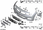 51118057200 - : Trim Cover, Grille, Right for BMW Image