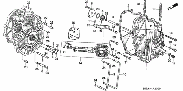 CVT Right Side Cover (CVT) for 2005 Honda Civic #0