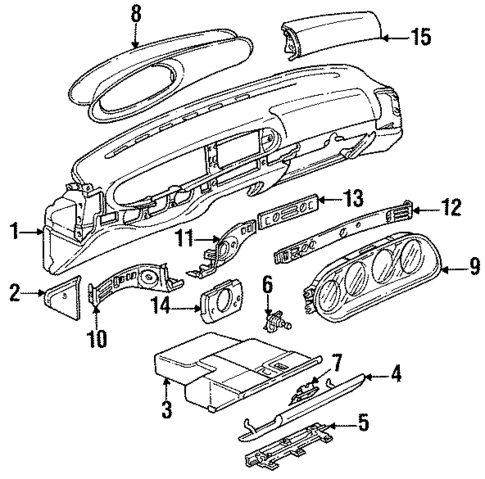 Instrument Panel for 1993 Porsche 968 #0