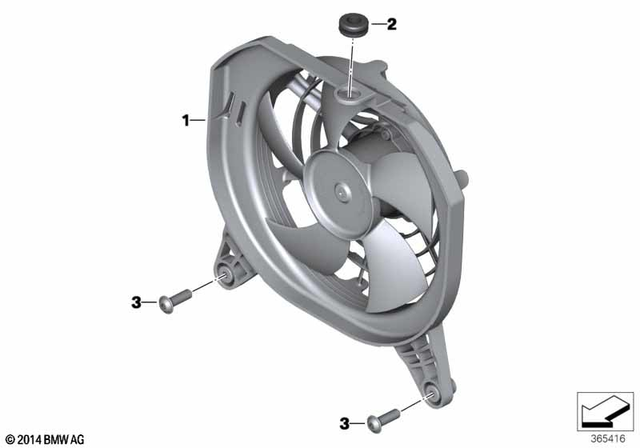 17118525108 - Cooling: Fan -  for BMW-Motorrad Image