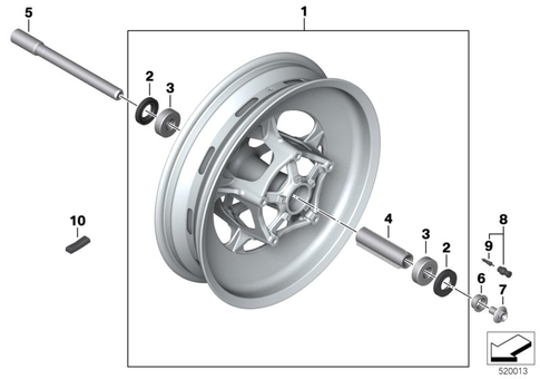 Wheels with Bearings for 2025 BMW-Motorrad CE #0