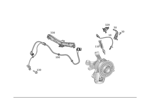 Rear Axle Wiring for 2014 Mercedes-Benz ML350 #0