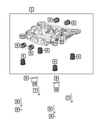 6513953AA - Rear Suspension: Hex Flange Head Bolt for Mopar Image