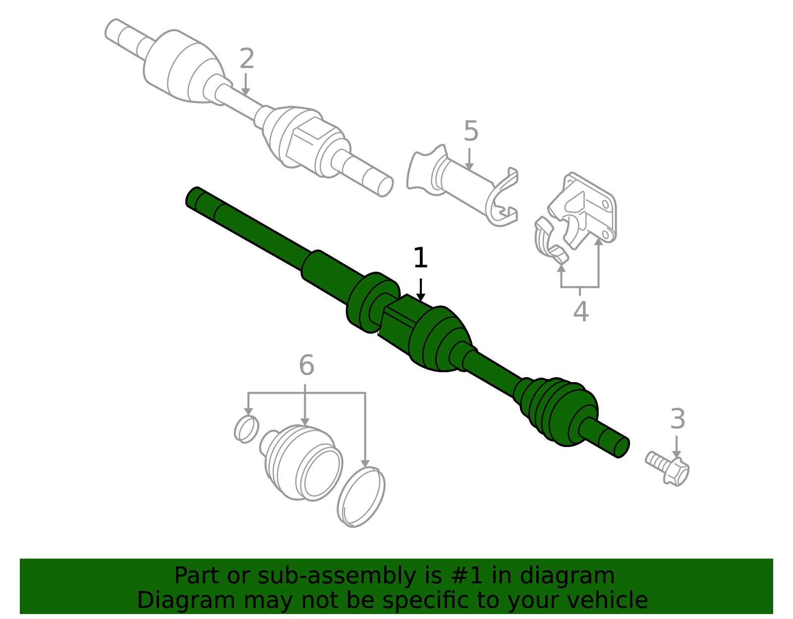 2007-2016 Volvo Axle Assembly 36050793 | TascaParts.com