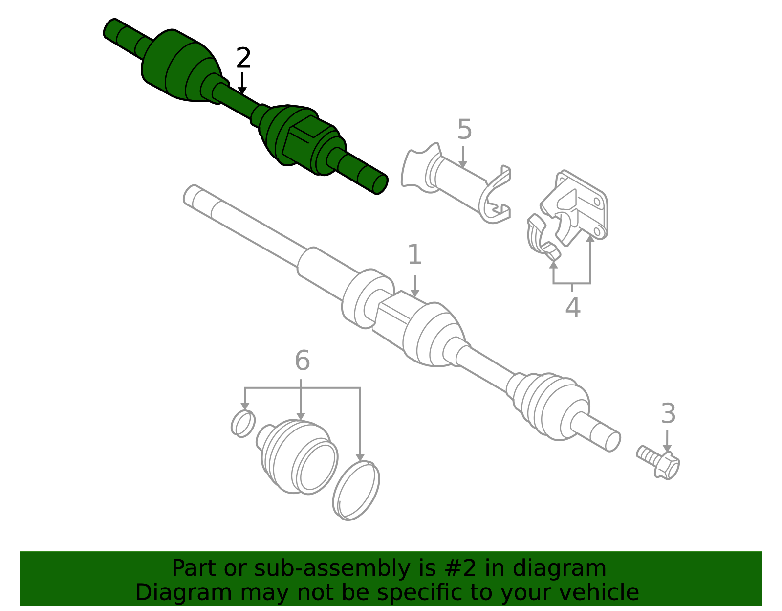 2007-2016 Volvo Axle Assembly 36050788 | TascaParts.com