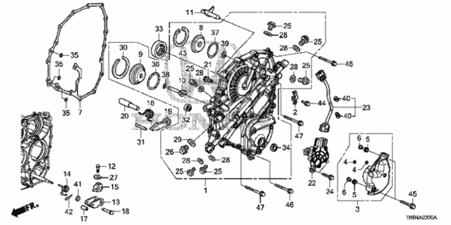 AT Left Side Cover for 2012 Honda Civic #0