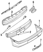 BR9350236 - : 1990-1994 Mazda 323 - Reinforcement Lower Bracket for Mazda: 323 Image