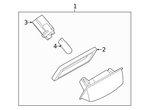 License Lamps for 2011 Nissan Murano #1