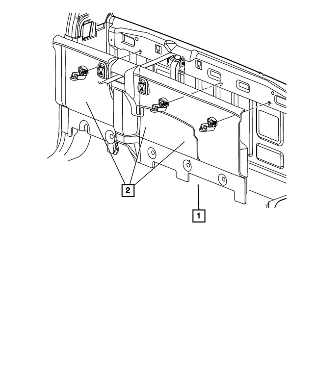 7GA33TX7AA - Interior Trim: Cab Back Trim Panel for Mopar Image image