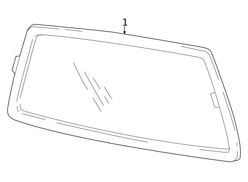 Glass & Hardware - Back for 2005 Dodge Ram 1500 #0