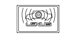 7451530040 - Body: Anti-theft Label for Lexus: CT200h, ES350, GS300, GS350, GS430, GS450h, GS460, GX460, HS250h, IS F, IS250, IS350, LS460, LS600h, LX570, RX350, RX400h, RX450h, SC430 Image