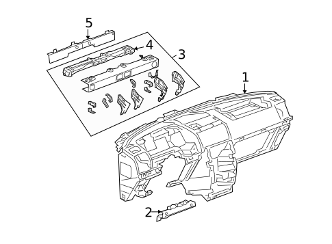 Instrument Panel for 2007 Chevrolet Uplander #0