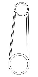 993662095083 - Cooling System: Accessory Drive Belt for Toyota: Camry, Sienna Image