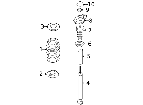 Shocks & Components for 2013 Audi A3 Quattro #0