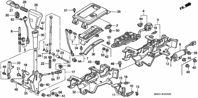 Select Lever for 1993 Honda Accord #0
