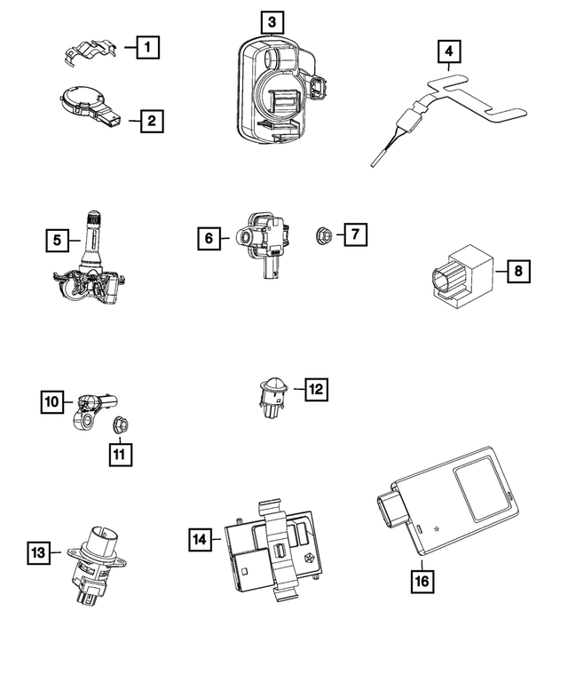 68100476AA - Electrical: Sensor Clip for Mopar Image