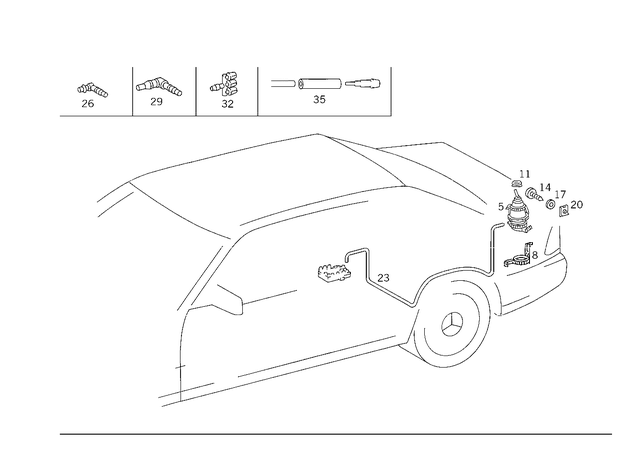 1408003175 - Vacuum System: Actuator for Mercedes-Benz Image image