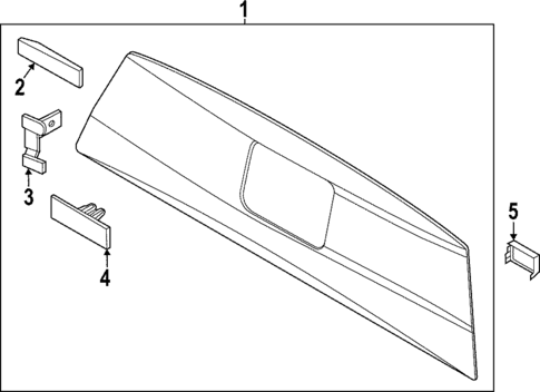 Glass & Hardware - Back for 2023 Hyundai Santa Cruz #0