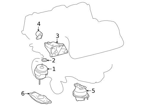 Engine & Trans Mounting for 2012 Lexus LS460 #1