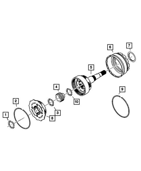 Gear Train for 2006 Jeep Commander #3