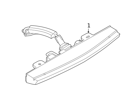 High Mounted Stop Lamp for 2017 Nissan Juke #0