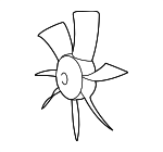 163610A121 - Cooling System: Fan Blade for Toyota: Avalon, Camry, Solara Image