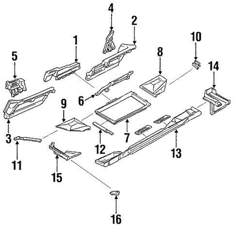 Interior Trim - Rear Body for 1993 Nissan 300ZX #0