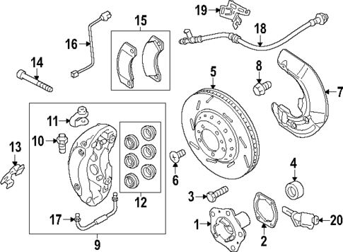 Front Brakes for 2025 Porsche Panamera #4