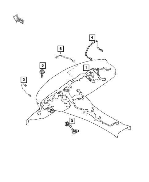 Wiring-Instrument Panel for 2017 Fiat 124 Spider #0