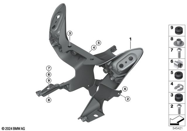 7129908076 - Frame and Mounting Parts: Fillister-Head Screw - M6X20-8-8 mk for BMW-Motorrad Image image