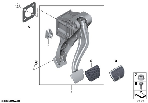 Pedals for 2025 BMW iX xDrive45 #0
