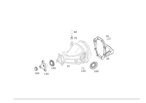 Rear Axle Differential for 1999 Mercedes-Benz E300 #0