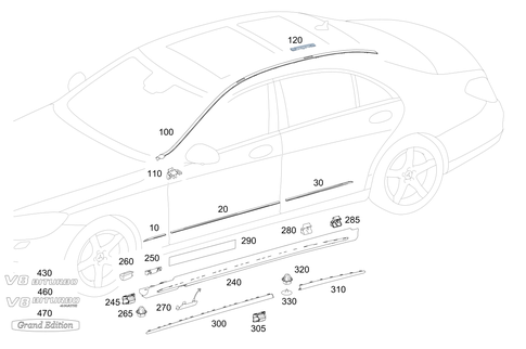 Outside Attachment Parts for 2020 Mercedes-Benz S63 AMG #0