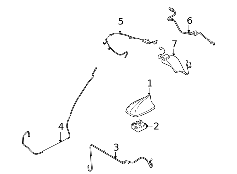 Antenna & Radio for 2009 Ford Taurus #1